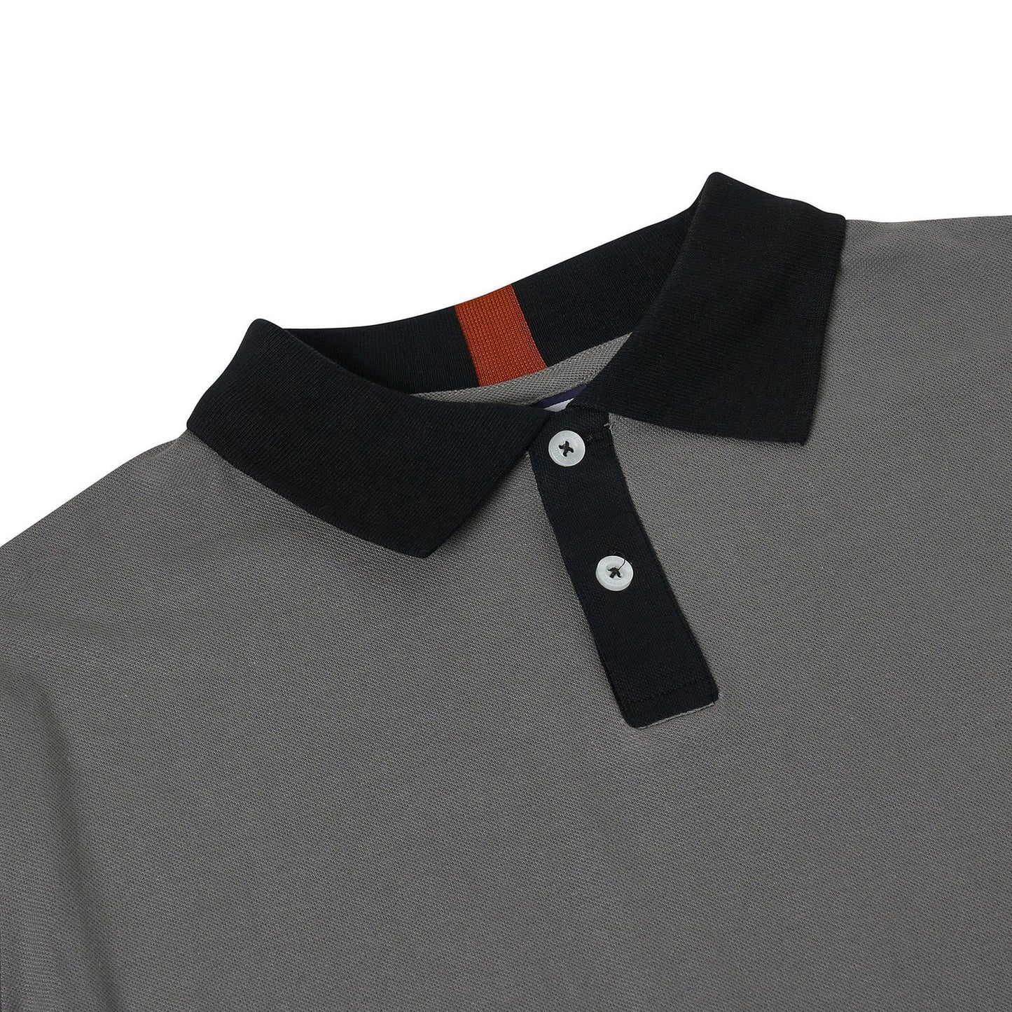 Mens Cotton Polo Shirt Contrast Collar Pique Casual T-Shirt S-2XL UK | - Collar Detail - QHA UK