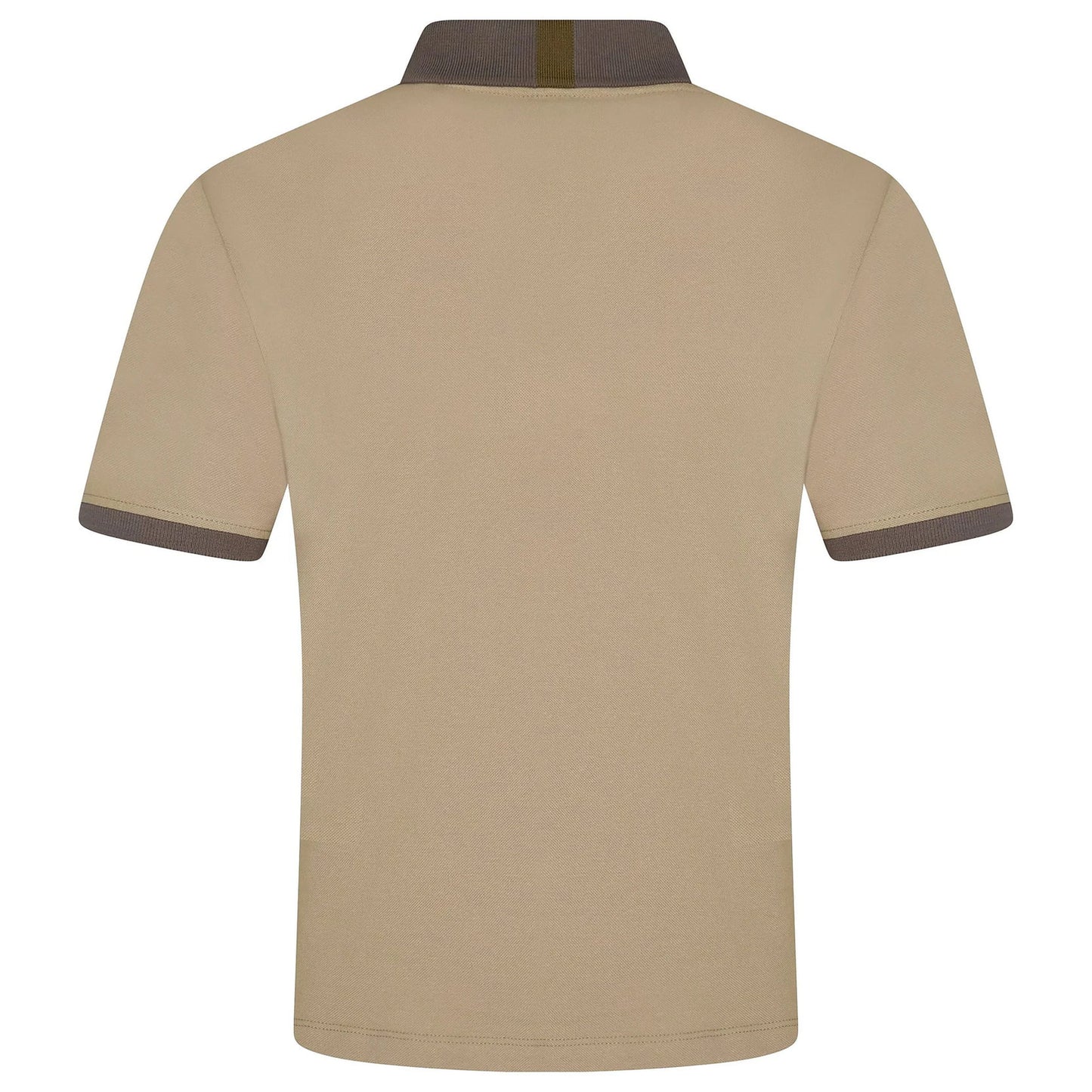 Mens Cotton Polo Shirt Contrast Collar Pique Casual T-Shirt S-2XL UK | - Collar Detail - QHA UK