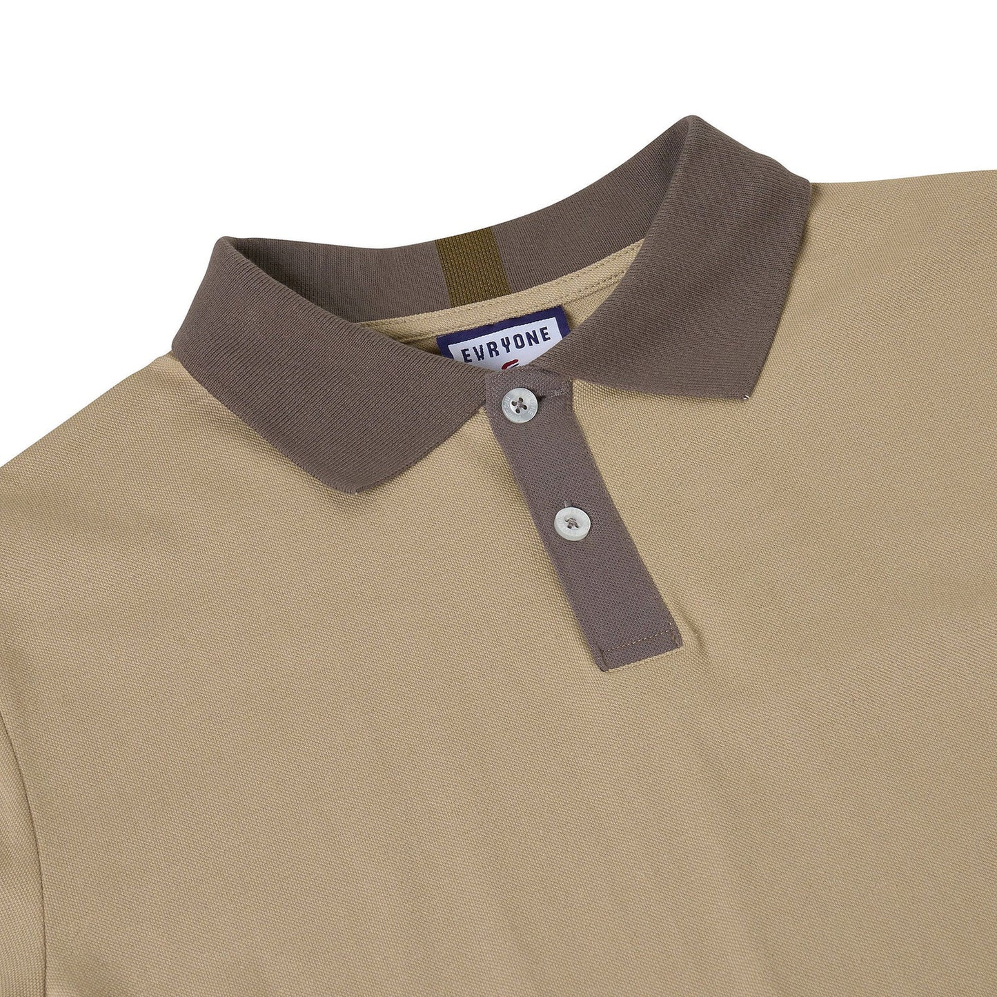 Mens Cotton Polo Shirt Contrast Collar Pique Casual T-Shirt S-2XL UK | - Collar Detail - QHA UK