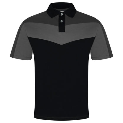 Evryone Mens Cotton Contrast Stripe Polo Shirt Short Sleeve Casual Sma - Sleeve Detail - QHA UK