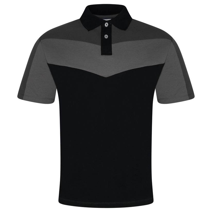 Evryone Mens Cotton Contrast Stripe Polo Shirt Short Sleeve Casual Sma - Sleeve Detail - QHA UK