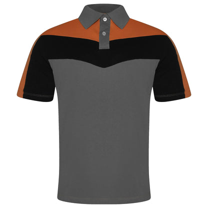 Evryone Mens Cotton Contrast Stripe Polo Shirt Short Sleeve Casual Sma - Sleeve Detail - QHA UK