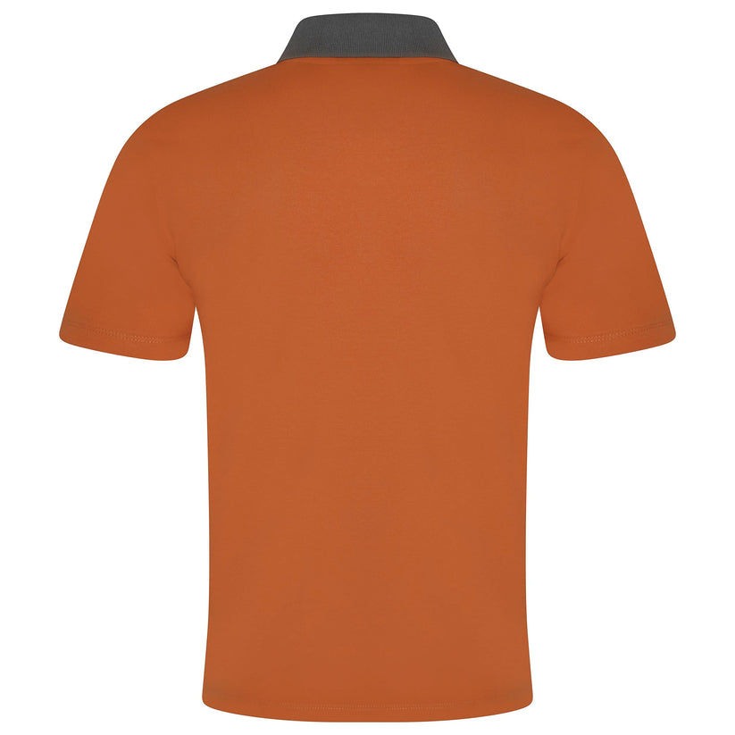 Evryone Mens Cotton Contrast Stripe Polo Shirt Short Sleeve Casual Sma - Sleeve Detail - QHA UK