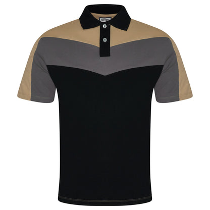 Evryone Mens Cotton Contrast Stripe Polo Shirt Short Sleeve Casual Sma - Sleeve Detail - QHA UK