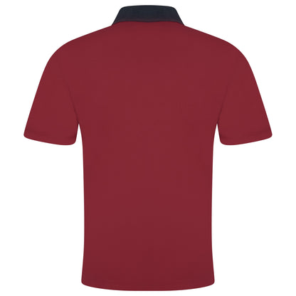 Evryone Mens Cotton Contrast Stripe Polo Shirt Short Sleeve Casual Sma - Sleeve Detail - QHA UK