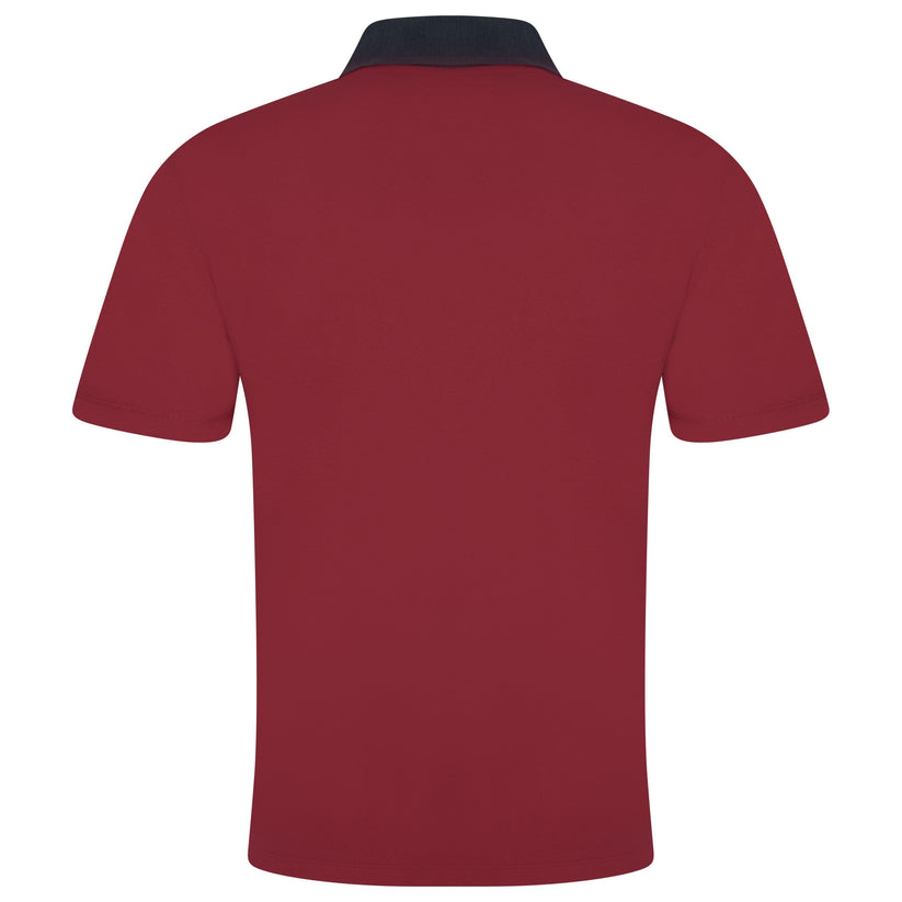 Evryone Mens Cotton Contrast Stripe Polo Shirt Short Sleeve Casual Sma - Sleeve Detail - QHA UK