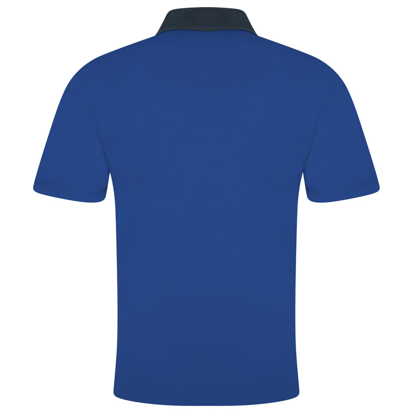 Evryone Mens Cotton Contrast Stripe Polo Shirt Short Sleeve Casual Sma - Sleeve Detail - QHA UK