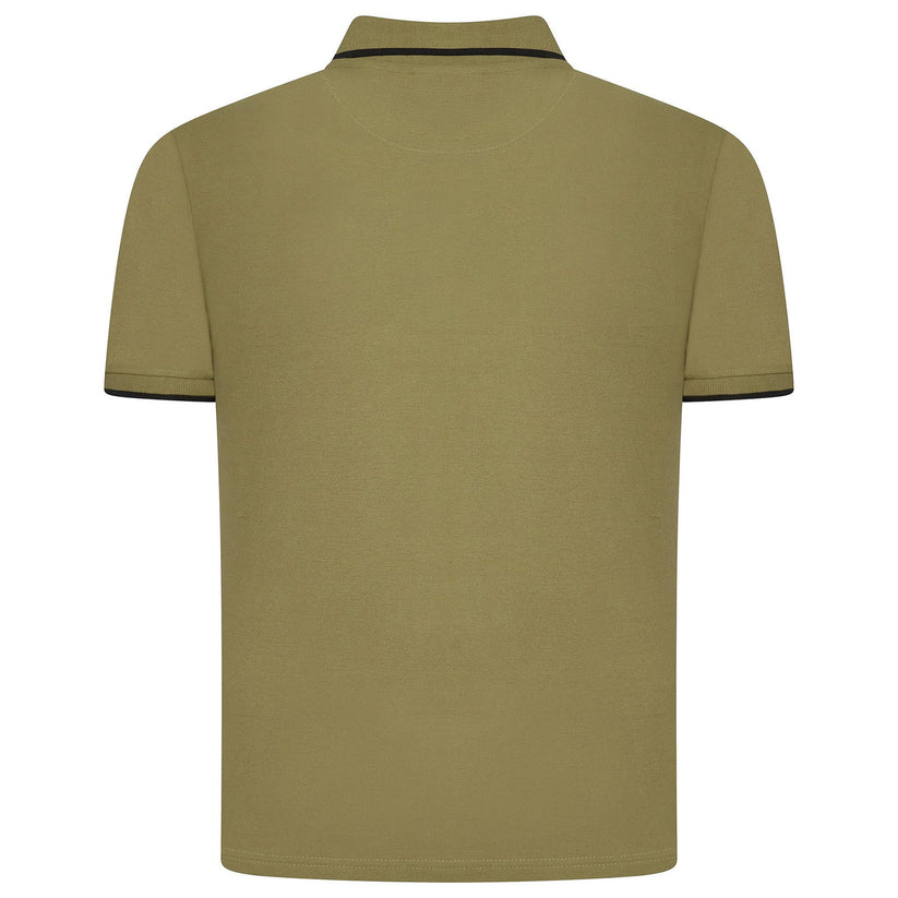 Evryone Mens Cotton Contrast Tipped Polo Shirt S-2XL 6 Colours QHA UK - Sleeve Detail - QHA UK