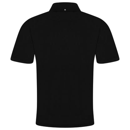 Evryone Mens Cotton Pique Polo Shirt Button Collar Short Sleeve Casual - Collar Detail - QHA UK