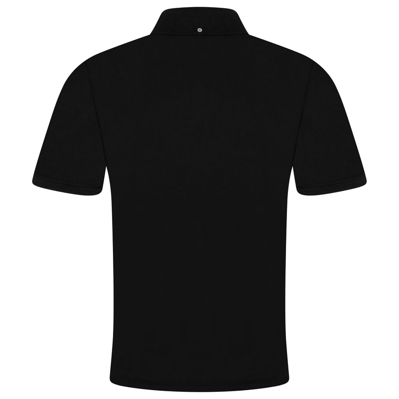 Evryone Mens Cotton Pique Polo Shirt Button Collar Short Sleeve Casual - Collar Detail - QHA UK