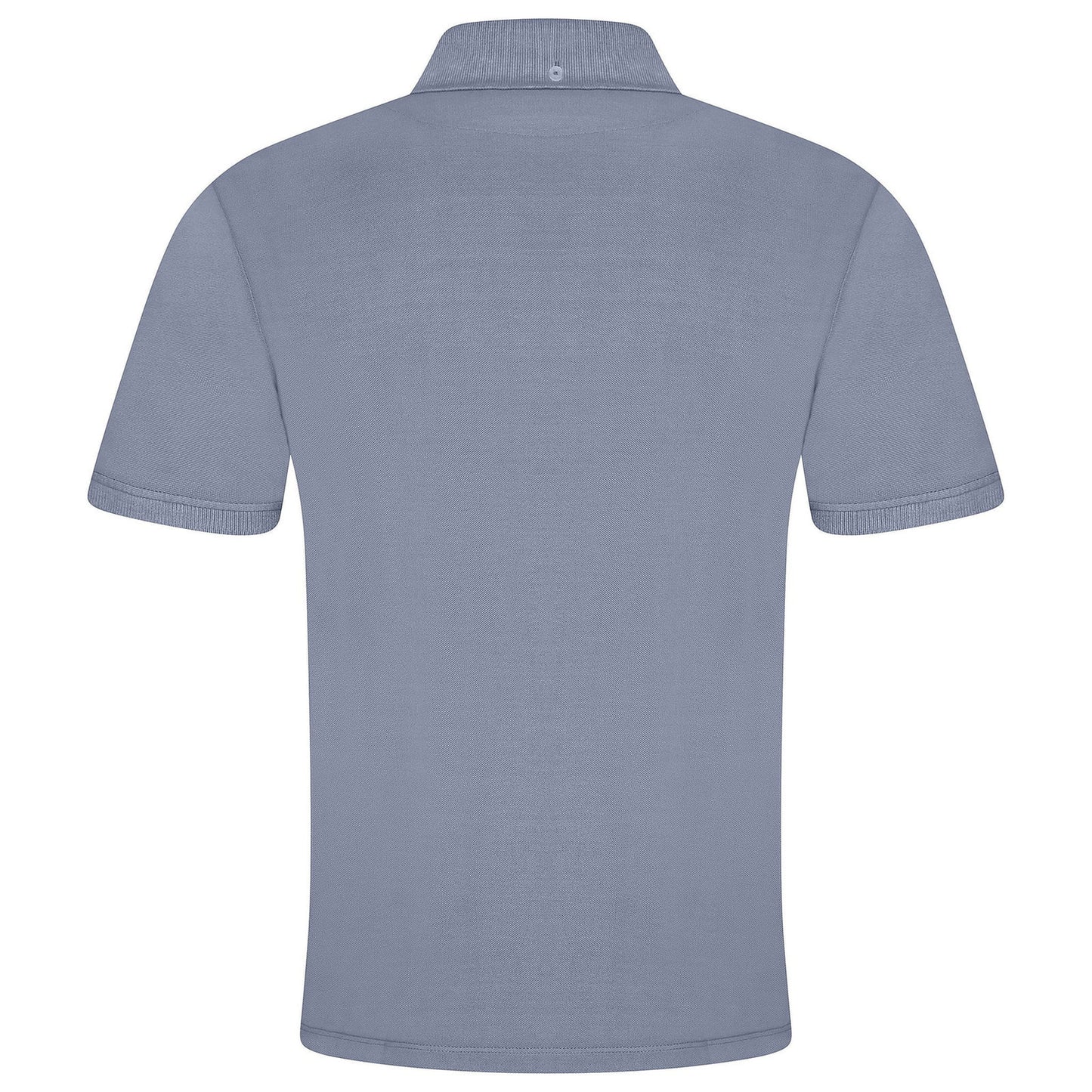 Evryone Mens Cotton Pique Polo Shirt Button Collar Short Sleeve Casual - Collar Detail - QHA UK