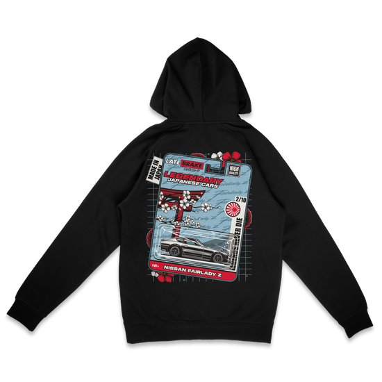 Late Brake Fairlady Die-cast Hoodie T-Shirt Car Enthusiast Tee | Late - QHA UK