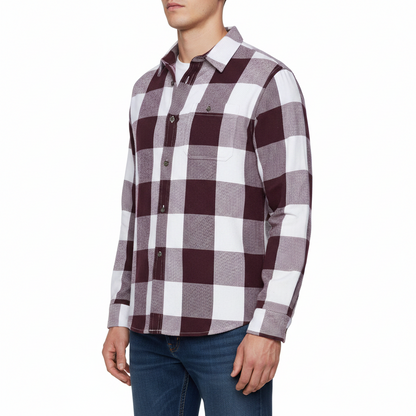 Fat Face Men's Brushed Cotton Check Shirt | Long Sleeve | S–3XL | Lucky Dip - QHA UK