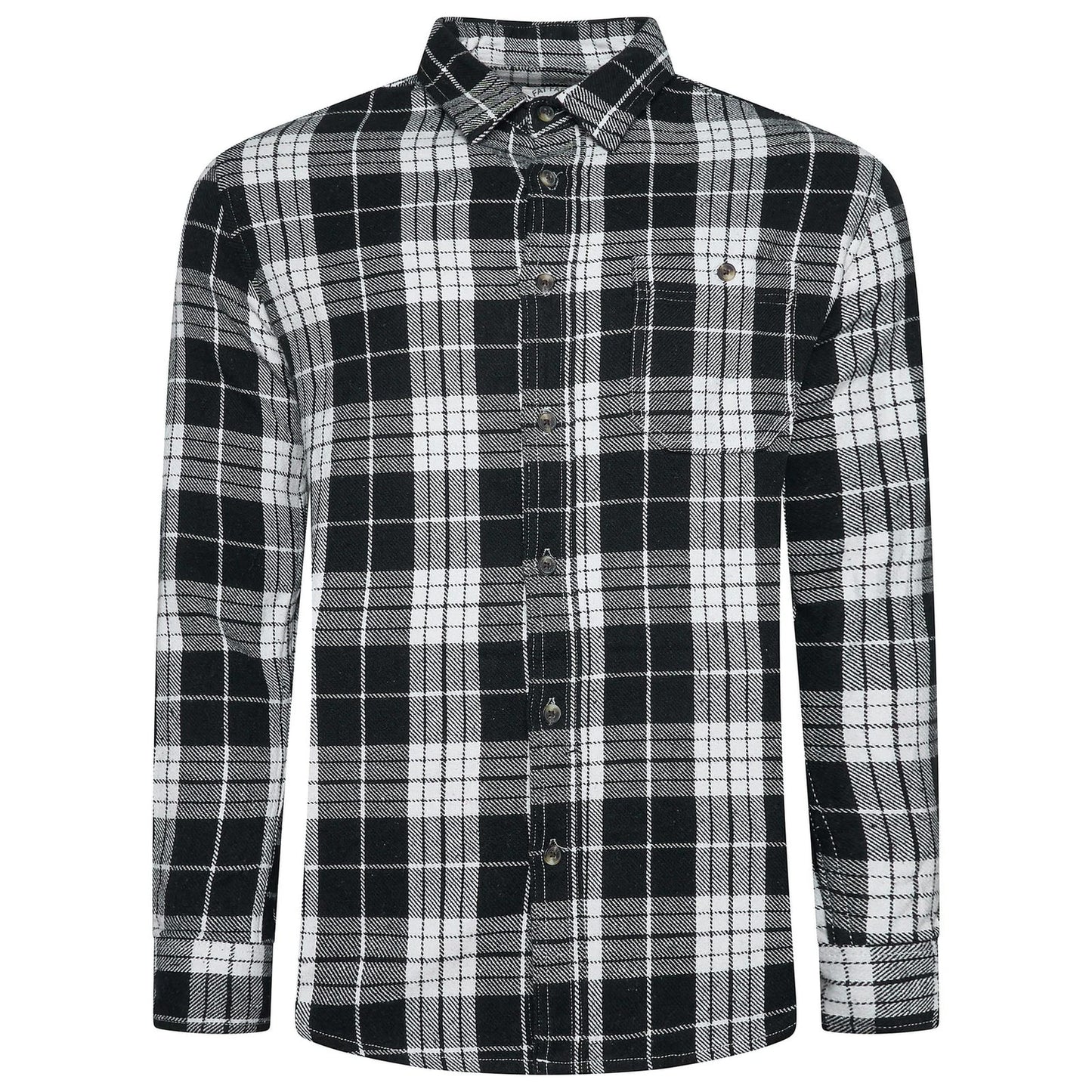 Fat Face Men's Brushed Cotton Check Shirt | Long Sleeve | S–3XL | Lucky Dip - Left Side View - QHA UK