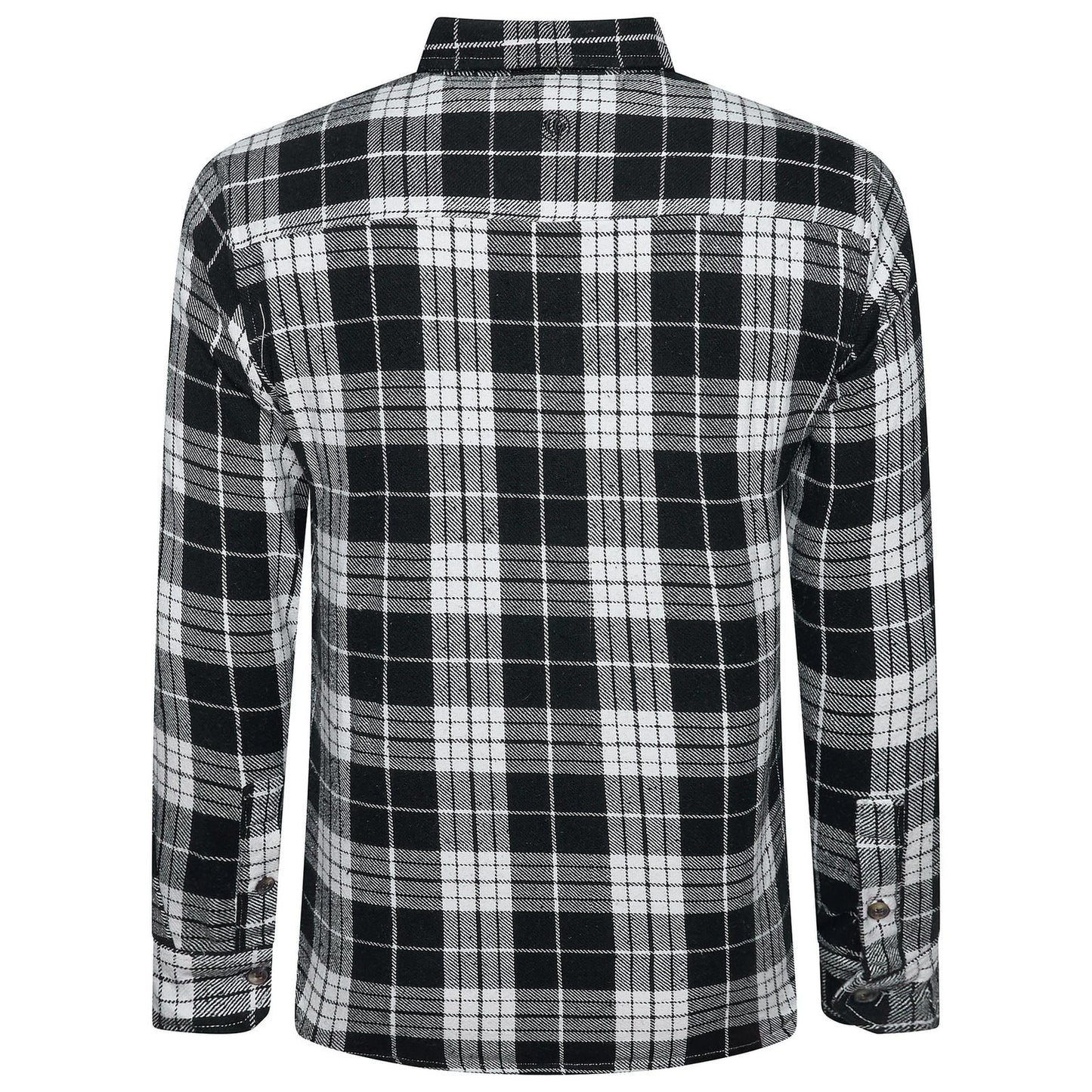 Fat Face Men's Brushed Cotton Check Shirt | Long Sleeve | S–3XL | Lucky Dip - Back View - QHA UK
