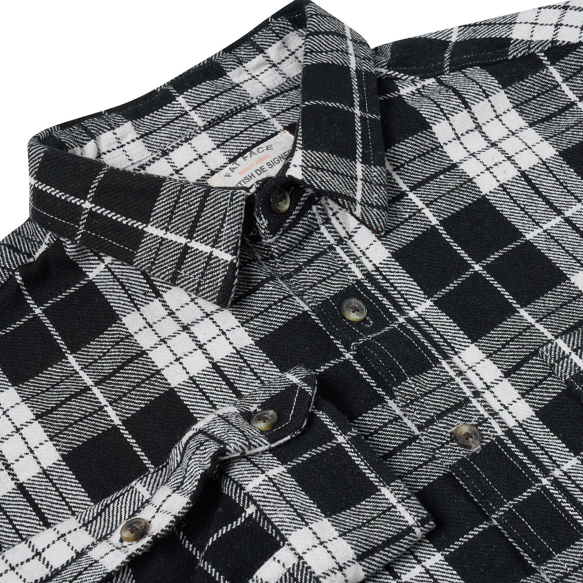 Fat Face Men's Brushed Cotton Check Shirt | Long Sleeve | S–3XL | Lucky Dip - Sleeve Detail - QHA UK