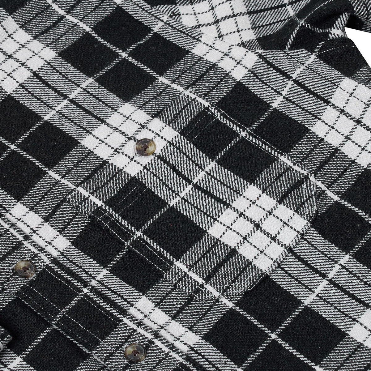 Fat Face Men's Brushed Cotton Check Shirt | Long Sleeve | S–3XL | Lucky Dip - Sleeve Detail - QHA UK