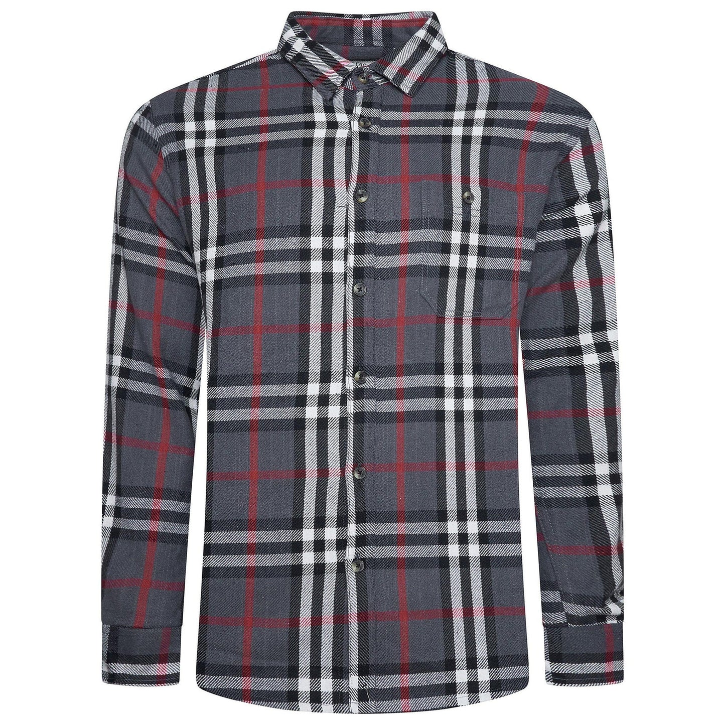 Fat Face Men's Brushed Cotton Check Shirt | Long Sleeve | S–3XL | Lucky Dip - Sleeve Detail - QHA UK