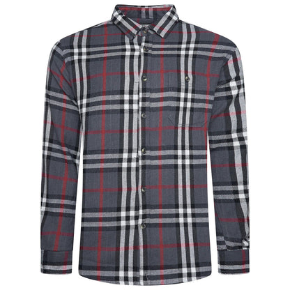 Fat Face Men's Brushed Cotton Check Shirt | Long Sleeve | S–3XL | Lucky Dip - Sleeve Detail - QHA UK