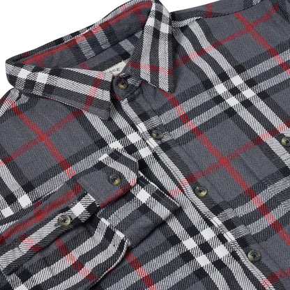 Fat Face Men's Brushed Cotton Check Shirt | Long Sleeve | S–3XL | Lucky Dip - Sleeve Detail - QHA UK