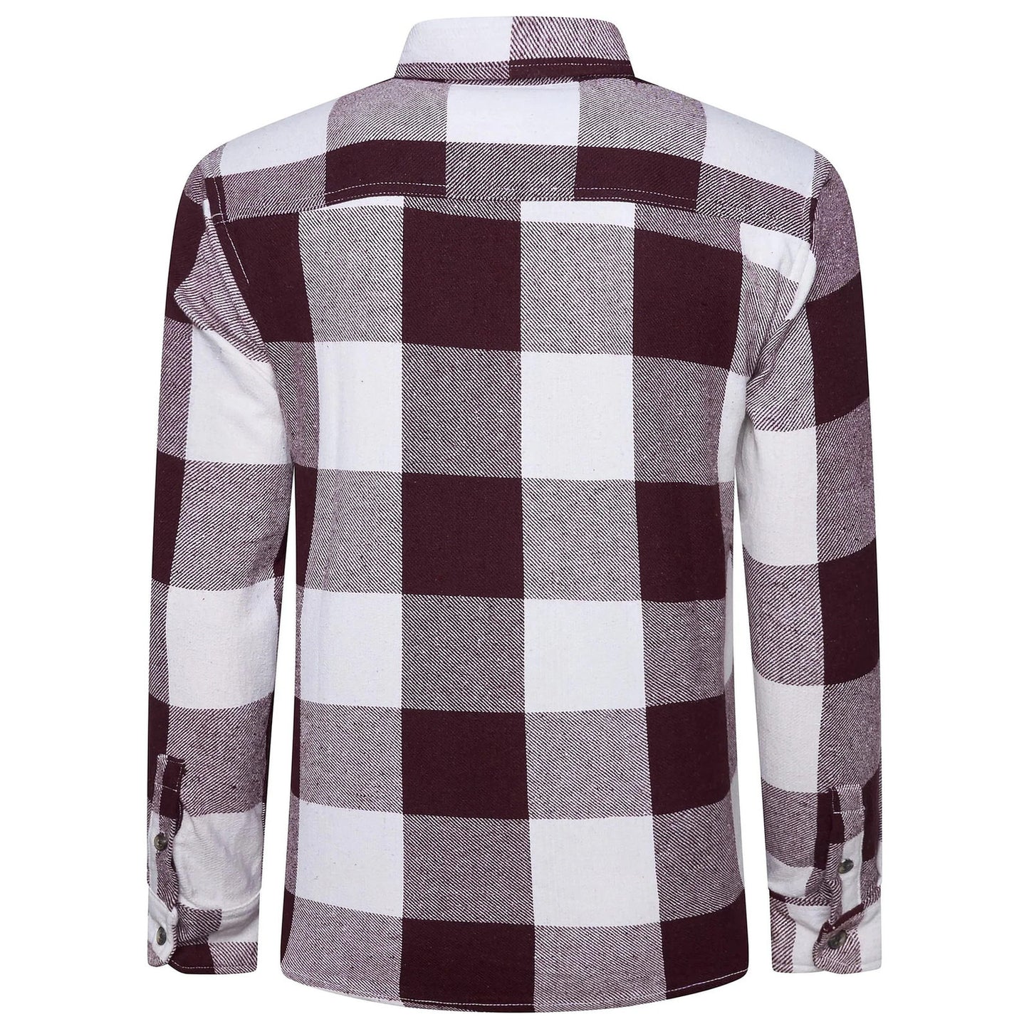 Fat Face Men's Brushed Cotton Check Shirt | Long Sleeve | S–3XL | Lucky Dip - Back View - QHA UK