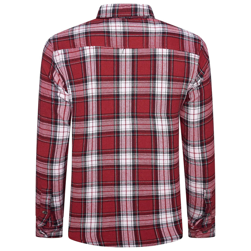 Fat Face Men's Brushed Cotton Check Shirt | Long Sleeve | S–3XL | Lucky Dip - Back View - QHA UK
