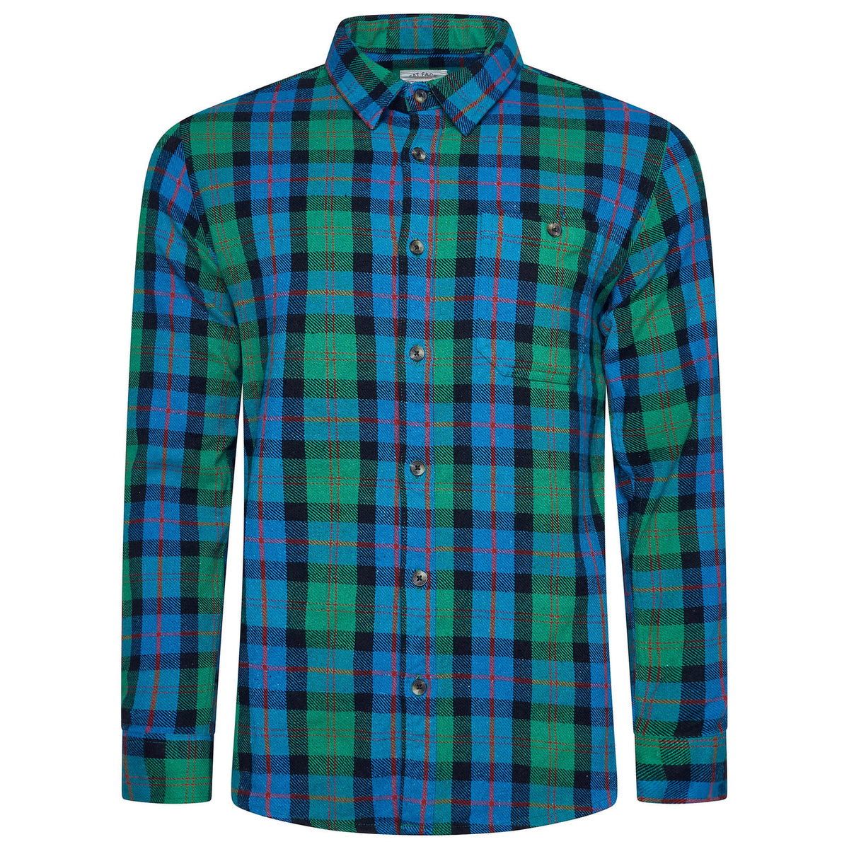 Fat Face Men's Brushed Cotton Check Shirt | Long Sleeve | S–3XL | Lucky Dip - Sleeve Detail - QHA UK