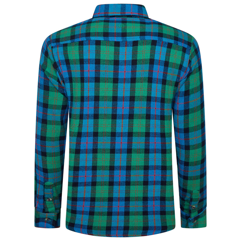 Fat Face Men's Brushed Cotton Check Shirt | Long Sleeve | S–3XL | Lucky Dip - Back View - QHA UK