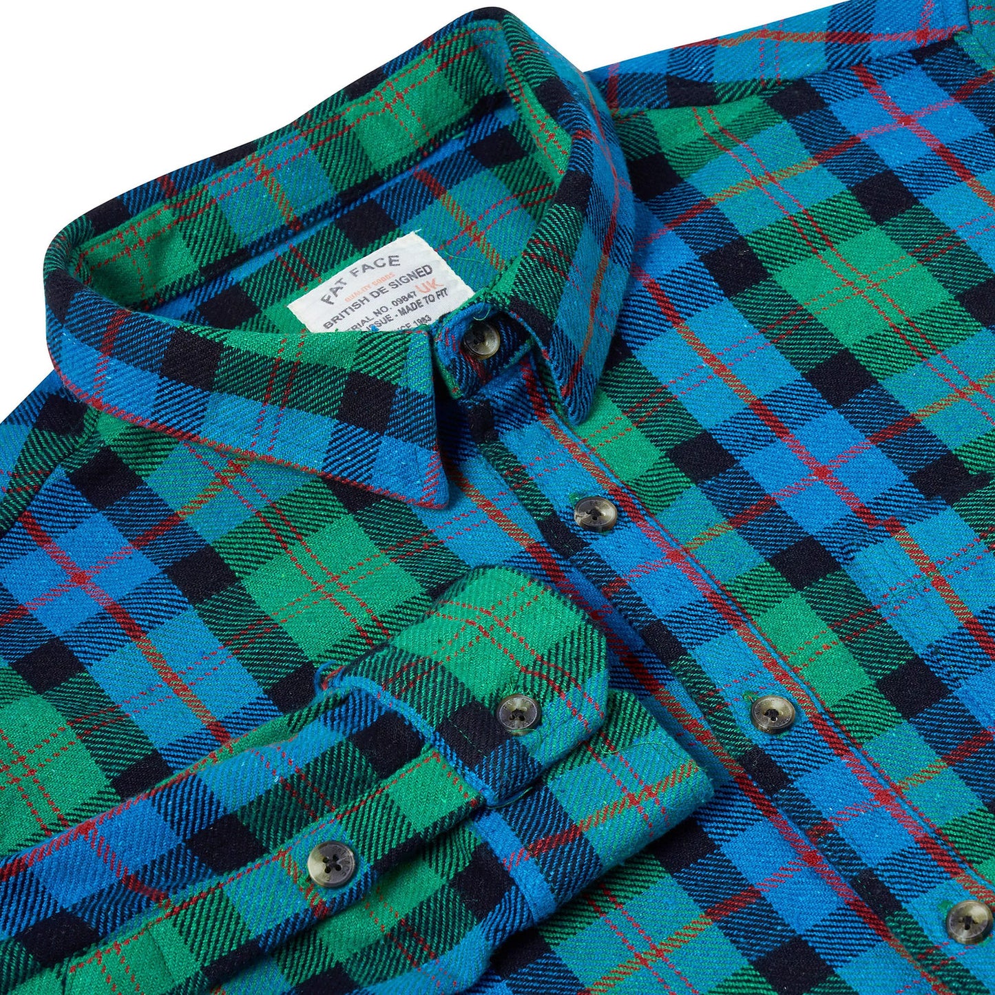 Fat Face Men's Brushed Cotton Check Shirt | Long Sleeve | S–3XL | Lucky Dip - QHA UK