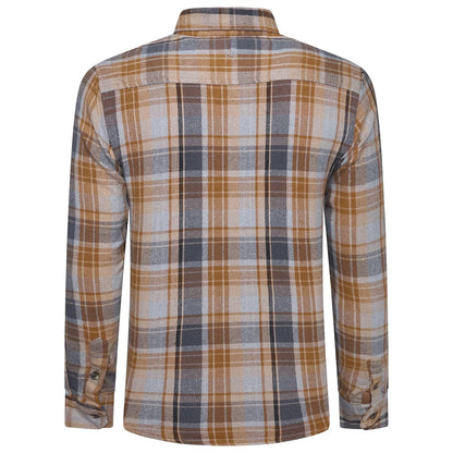 Fat Face Men's Brushed Cotton Check Shirt | Long Sleeve | S–3XL | Lucky Dip - Back View - QHA UK