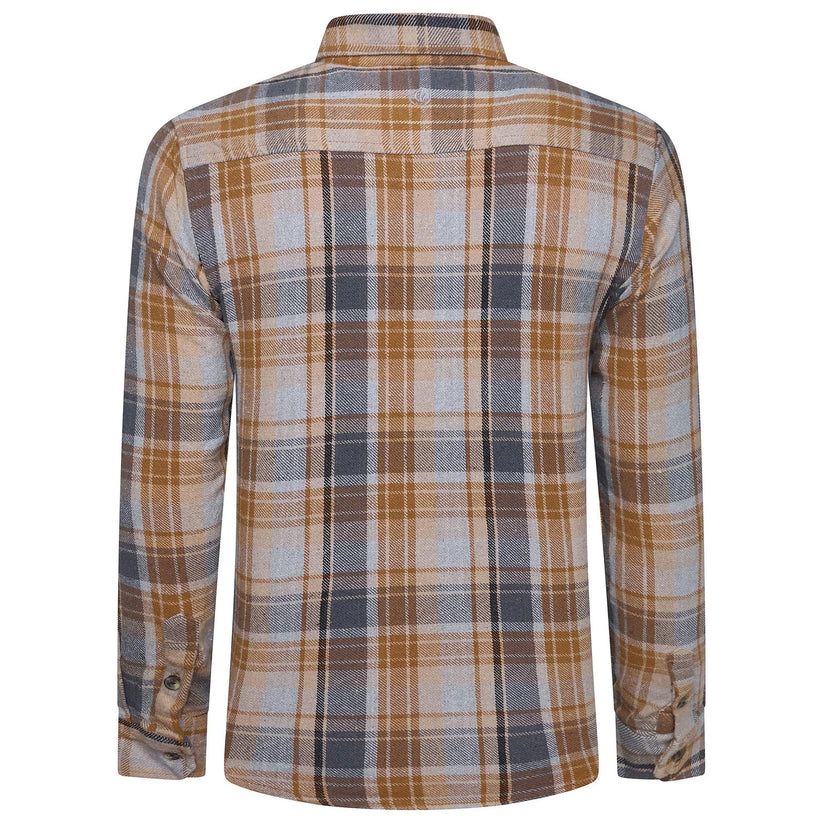 Fat Face Men's Brushed Cotton Check Shirt | Long Sleeve | S–3XL | Lucky Dip - Back View - QHA UK