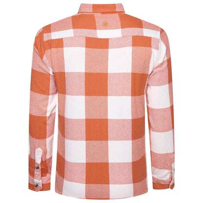 Fat Face Men's Brushed Cotton Check Shirt | Long Sleeve | S–3XL | Lucky Dip - Back View - QHA UK