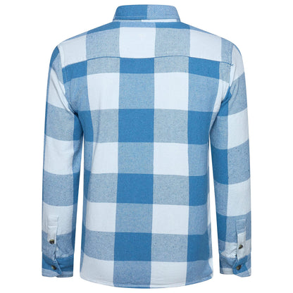 Fat Face Men's Brushed Cotton Check Shirt | Long Sleeve | S–3XL | Lucky Dip - Back View - QHA UK
