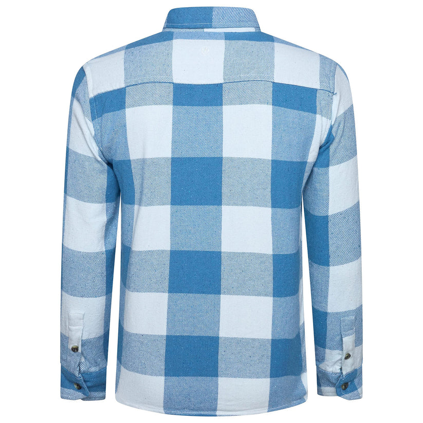 Fat Face Men's Brushed Cotton Check Shirt | Long Sleeve | S–3XL | Lucky Dip - Back View - QHA UK