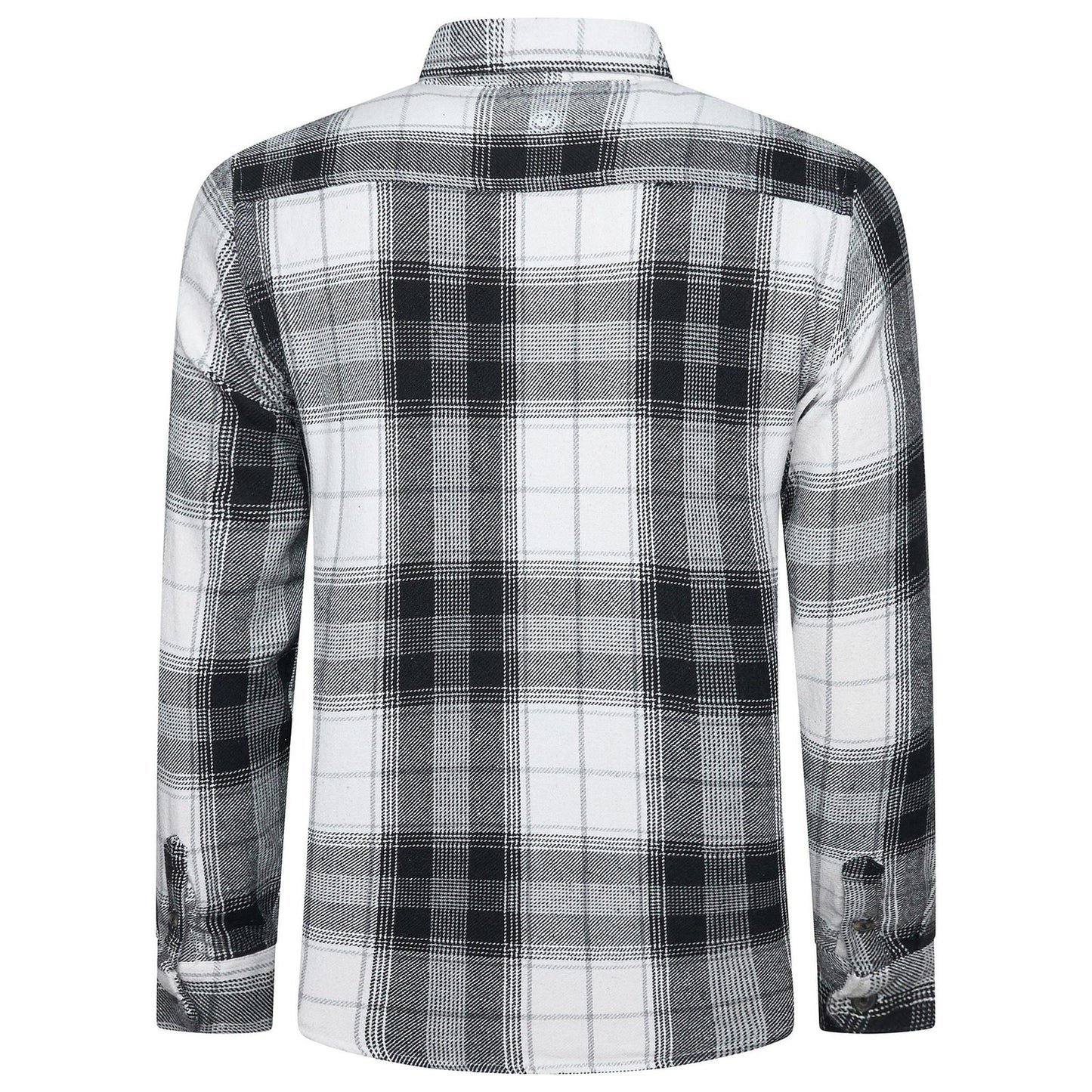 Fat Face Men's Brushed Cotton Check Shirt | Long Sleeve | S–3XL | Lucky Dip - Back View - QHA UK
