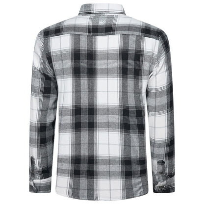 Fat Face Men's Brushed Cotton Check Shirt | Long Sleeve | S–3XL | Lucky Dip - Back View - QHA UK