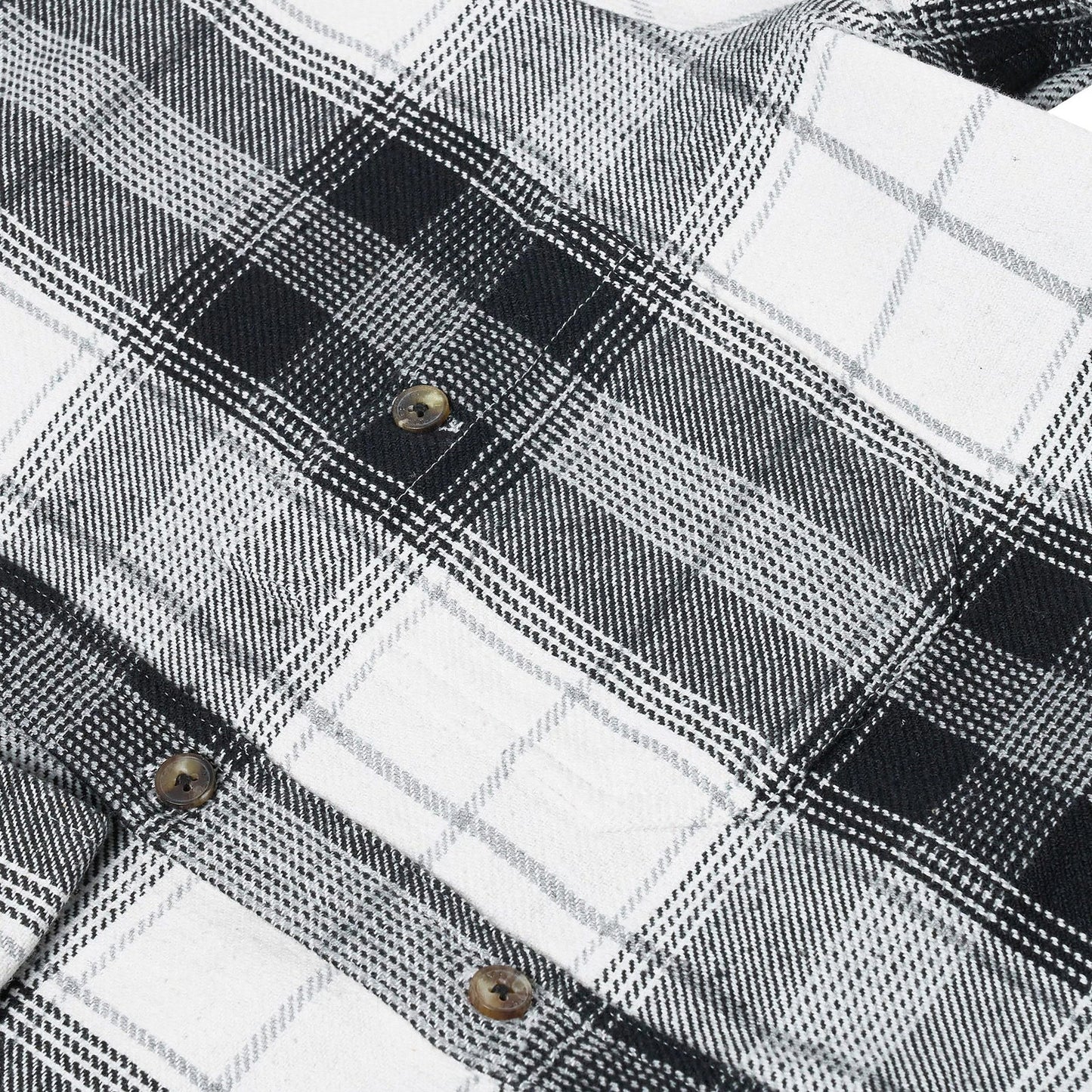 Fat Face Men's Brushed Cotton Check Shirt | Long Sleeve | S–3XL | Lucky Dip - Sleeve Detail - QHA UK