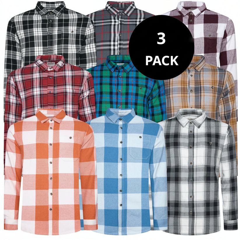 Fat Face Men's Brushed Cotton Check Shirt | Long Sleeve | S–3XL | Lucky Dip - Sleeve Detail - QHA UK