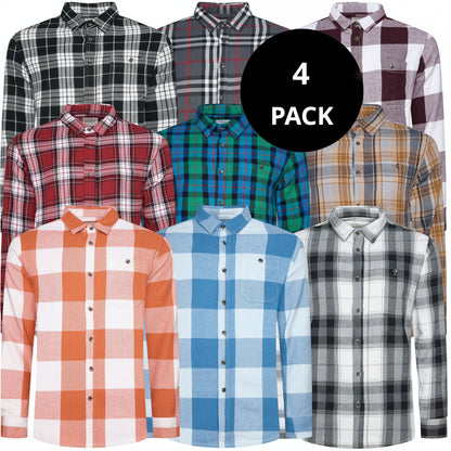 Fat Face Men's Brushed Cotton Check Shirt | Long Sleeve | S–3XL | Lucky Dip - Sleeve Detail - QHA UK