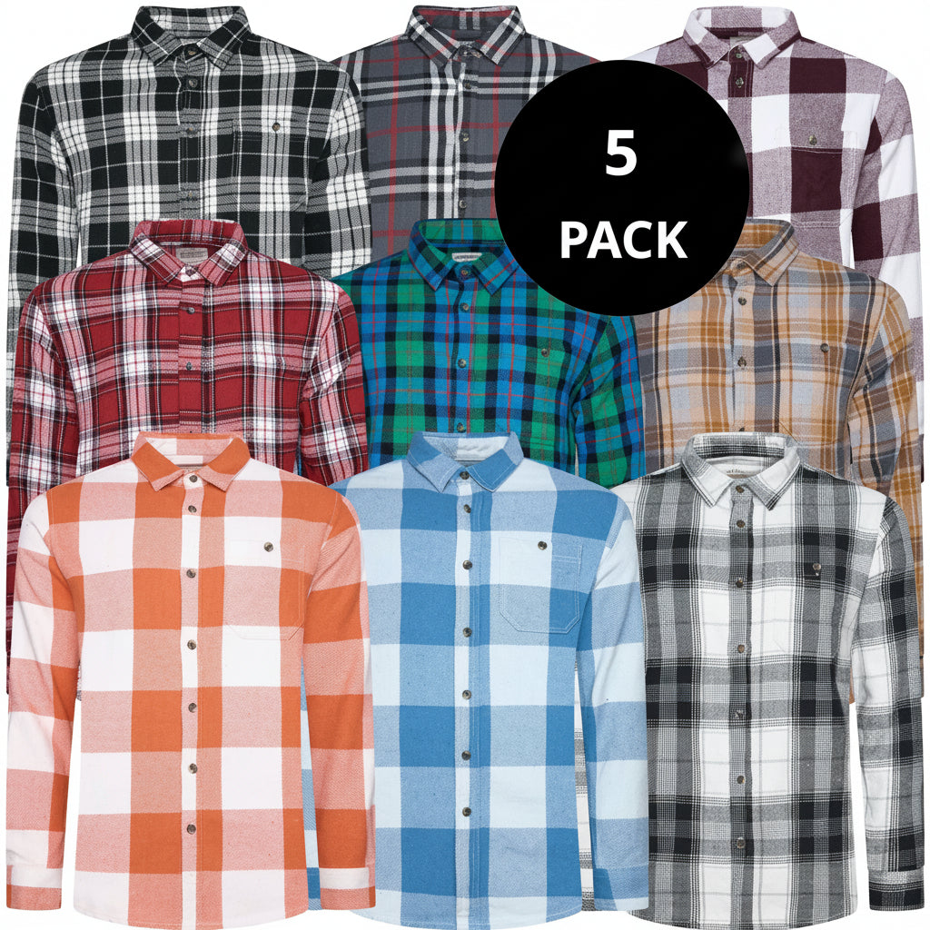 Fat Face Men's Brushed Cotton Check Shirt | Long Sleeve | S–3XL | Lucky Dip - Sleeve Detail - QHA UK