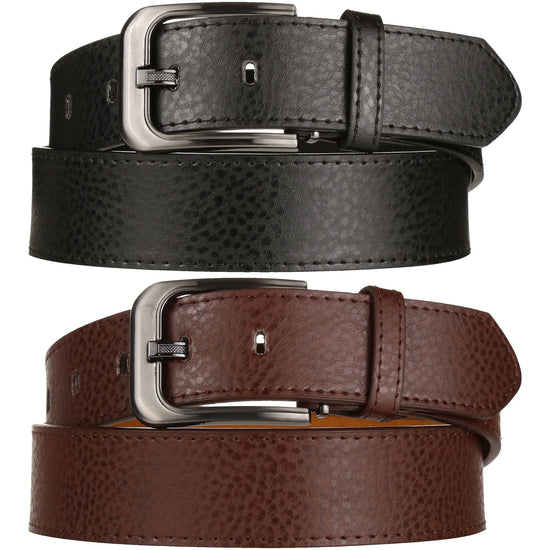 Forest Mens Premium Cowhide Leather Belt 1.5" Wide Classic Buckle MB92 - QHA UK