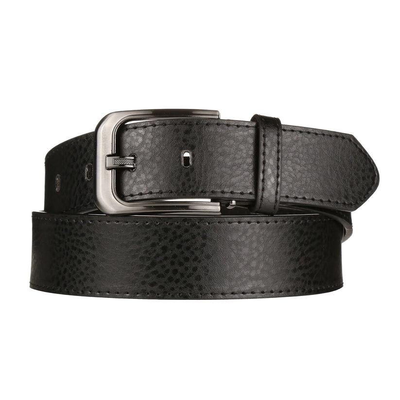 Forest Mens Premium Cowhide Leather Belt 1.5" Wide Classic Buckle MB92 - Buckle Detail - QHA UK