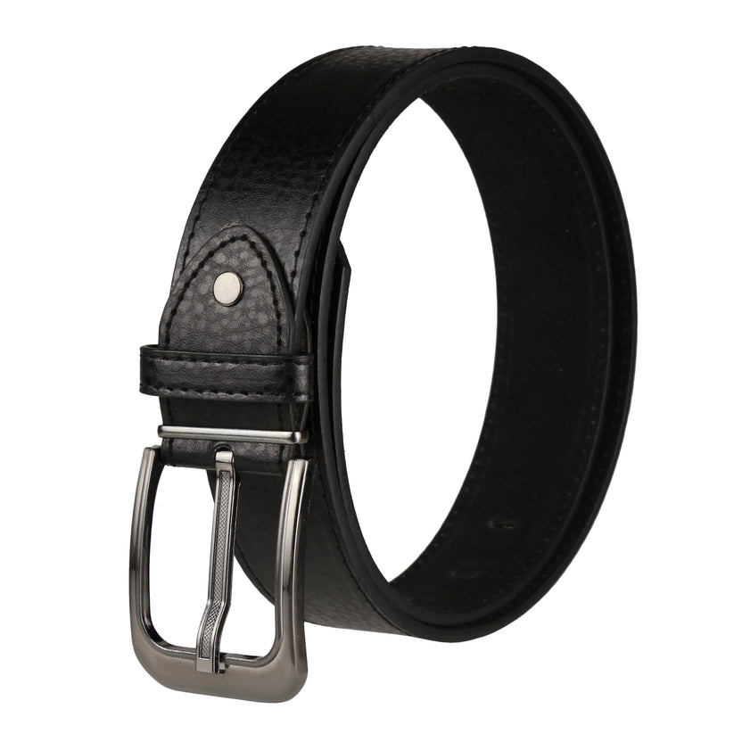 Forest Mens Premium Cowhide Leather Belt 1.5" Wide Classic Buckle MB92 - Buckle Detail - QHA UK