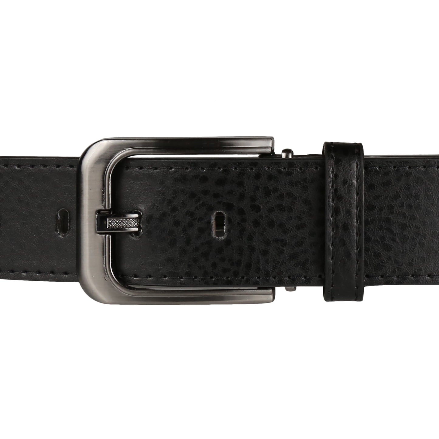 Forest Mens Premium Cowhide Leather Belt 1.5" Wide Classic Buckle MB92 - Buckle Detail - QHA UK