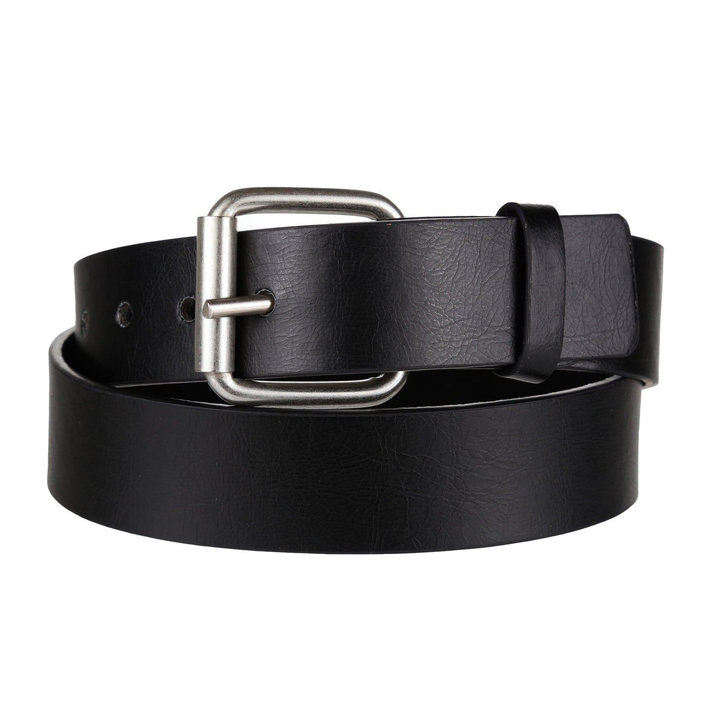 Forest Mens Premium Bonded Leather Belt 1.5" Wide Classic Buckle MB031 - Buckle Detail - QHA UK