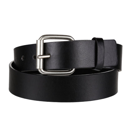 Forest Mens Premium Bonded Leather Belt 1.5" Wide Classic Buckle MB031 - Buckle Detail - QHA UK