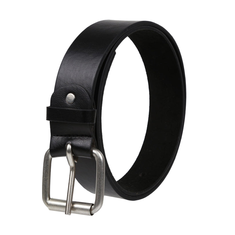 Forest Mens Premium Bonded Leather Belt 1.5" Wide Classic Buckle MB031 - Buckle Detail - QHA UK
