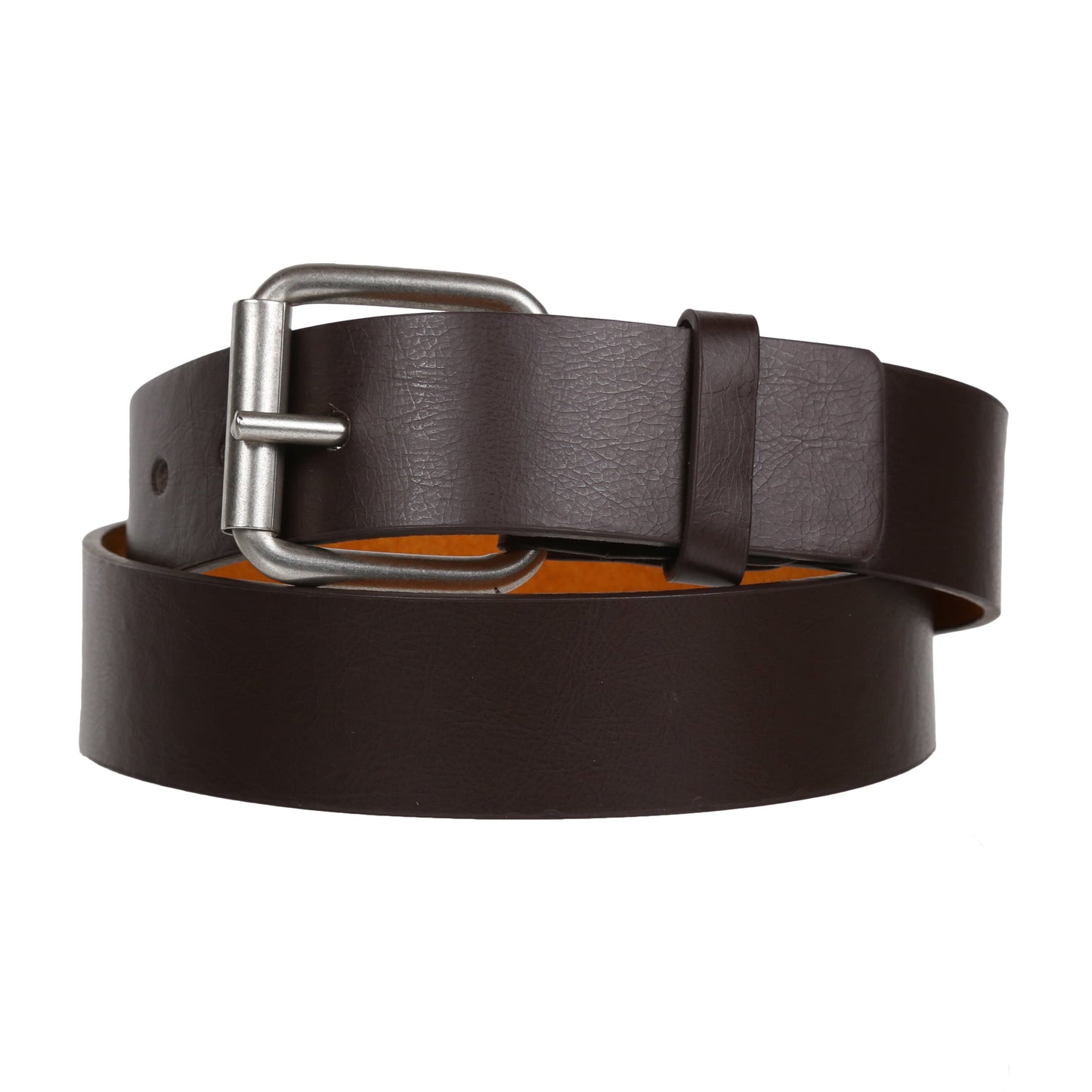 Forest Mens Premium Bonded Leather Belt 1.5" Wide Classic Buckle MB031 - Buckle Detail - QHA UK