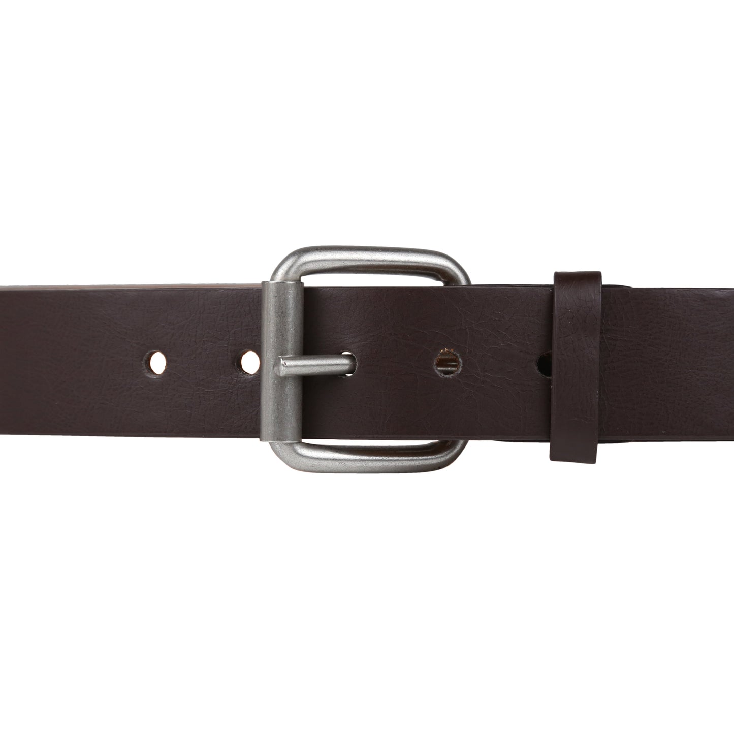 Forest Mens Premium Bonded Leather Belt 1.5" Wide Classic Buckle MB031 - Buckle Detail - QHA UK