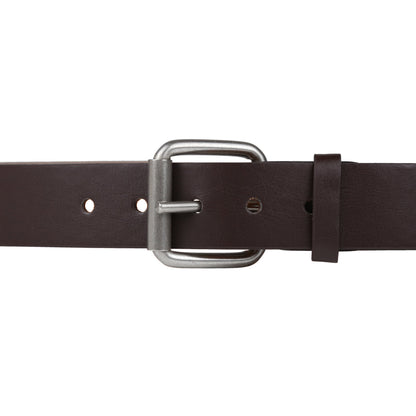 Forest Mens Premium Bonded Leather Belt 1.5" Wide Classic Buckle MB031 - Buckle Detail - QHA UK